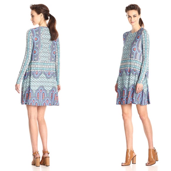 BCBGMAXAZRIA Jeanna Jersey Fit & Flare Dress - Picture 2 of 8